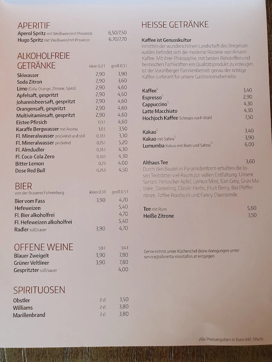 Speisekarte photo 2