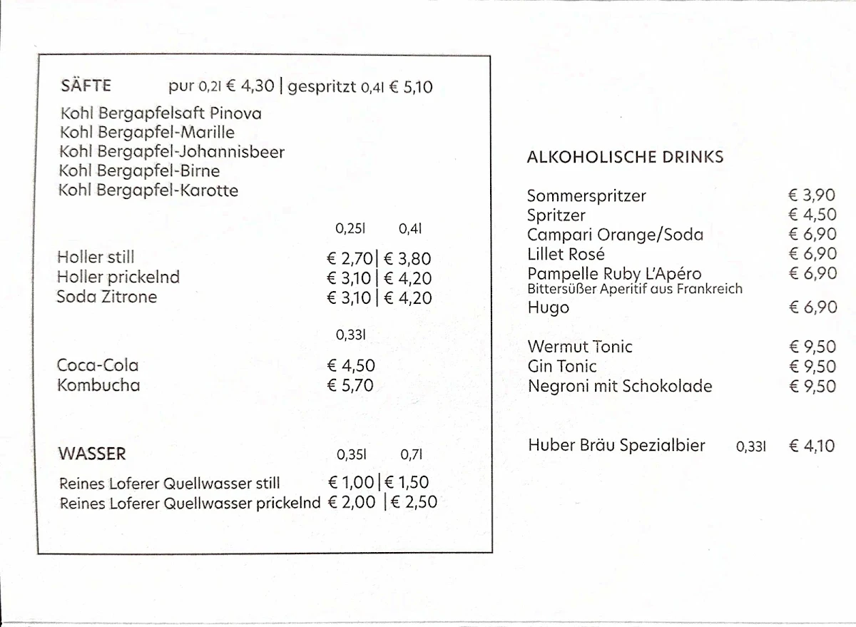 Speisekarte photo 3