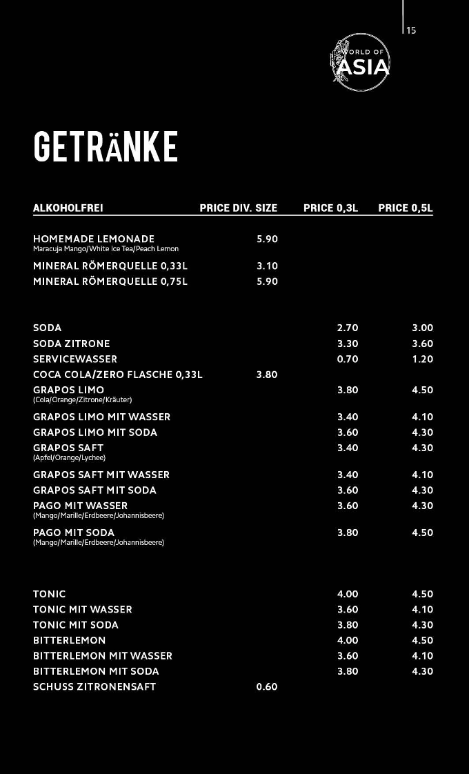Speisekarte photo 1