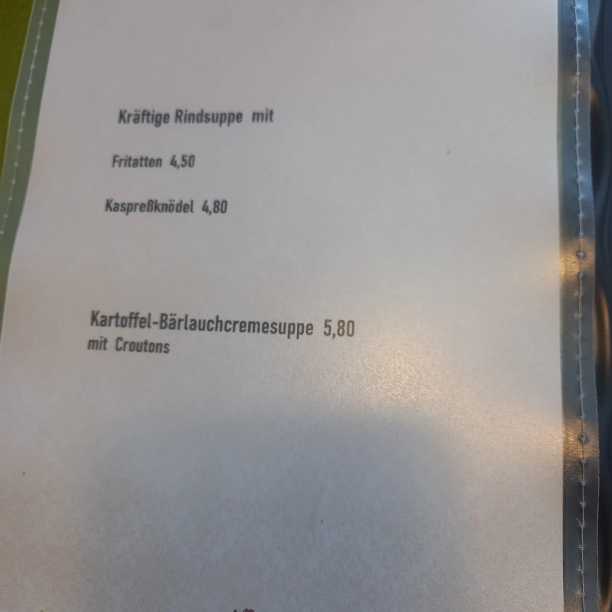 Speisekarte photo 4
