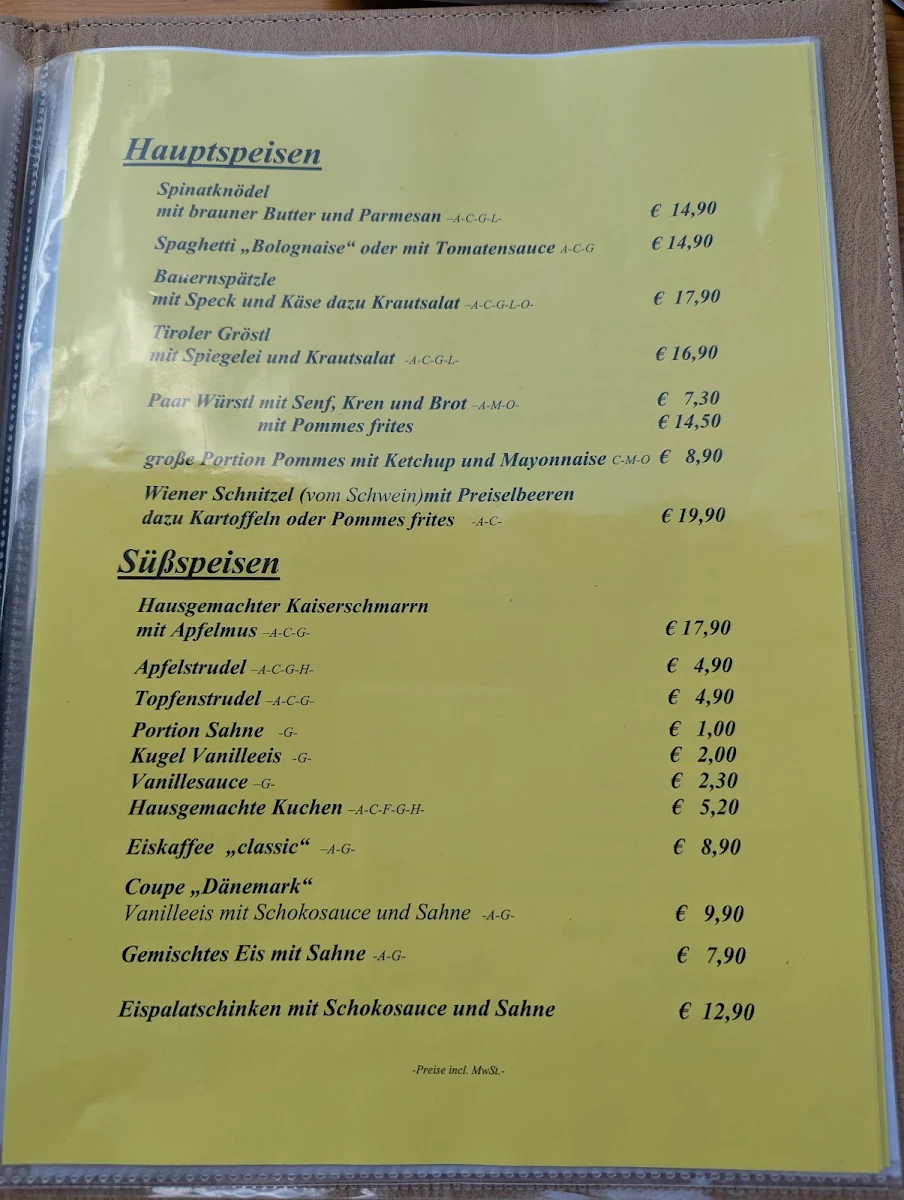 Speisekarte photo 2