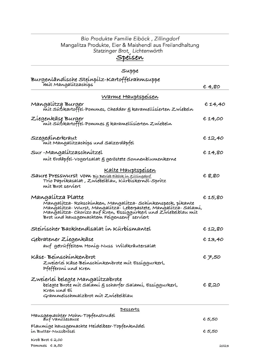 Speisekarte photo 2