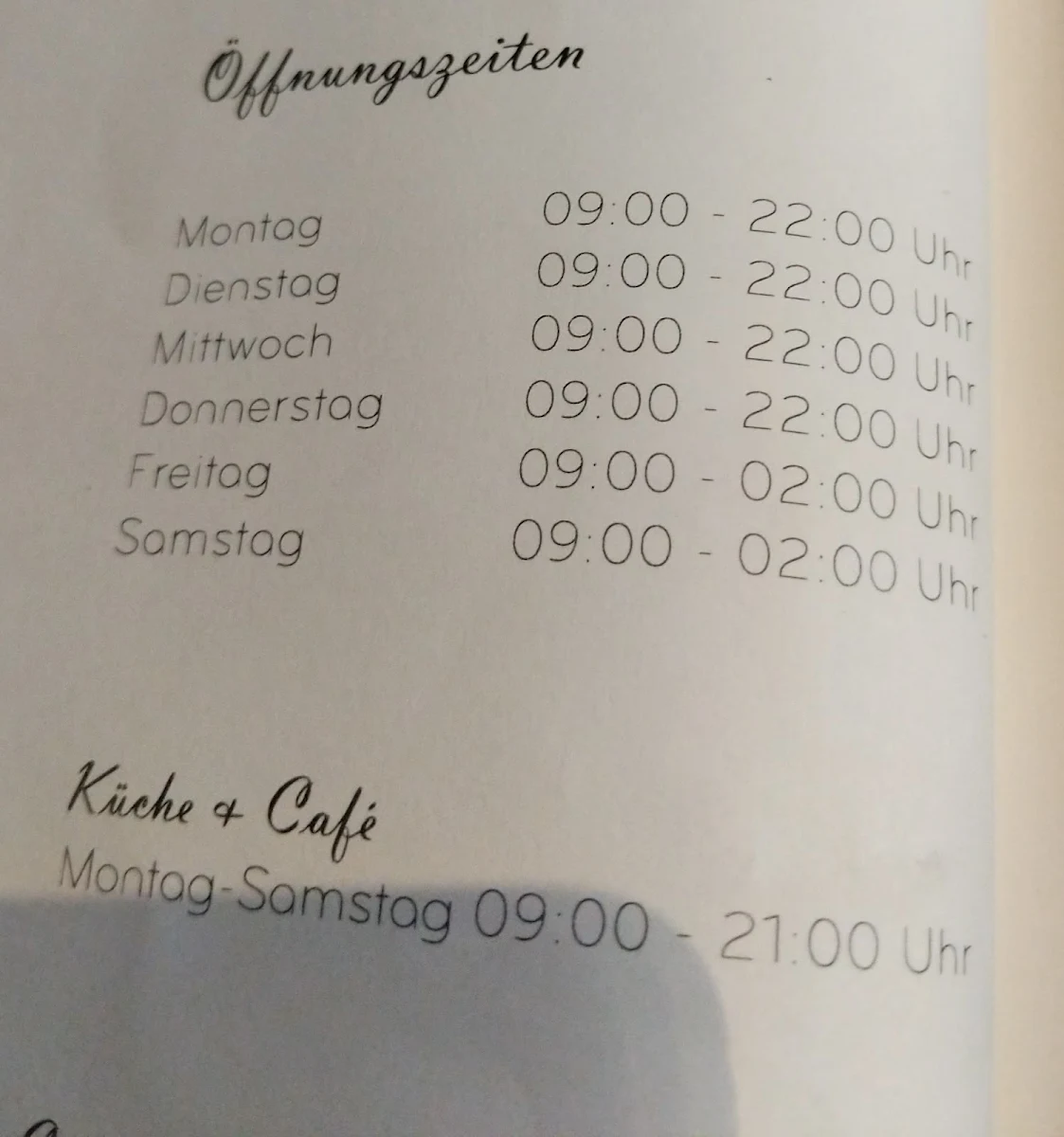Speisekarte photo 4