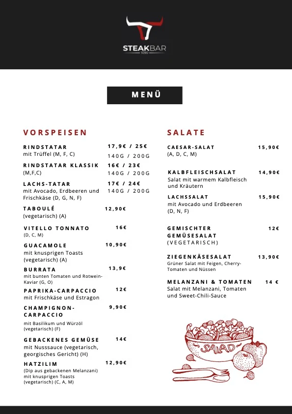 Speisekarte photo 1