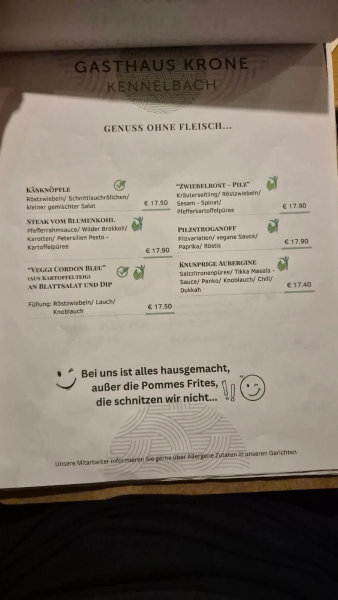 Speisekarte photo 3
