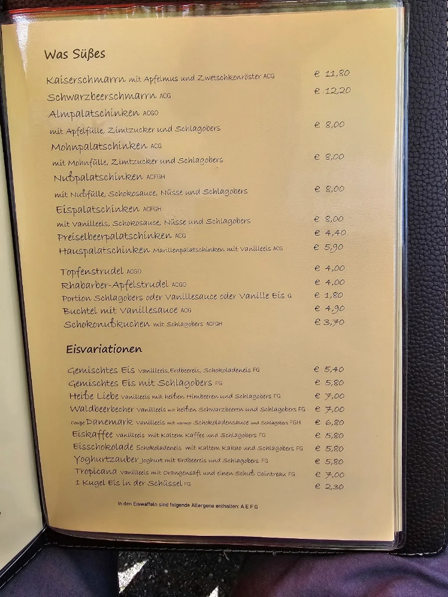 Speisekarte photo 1