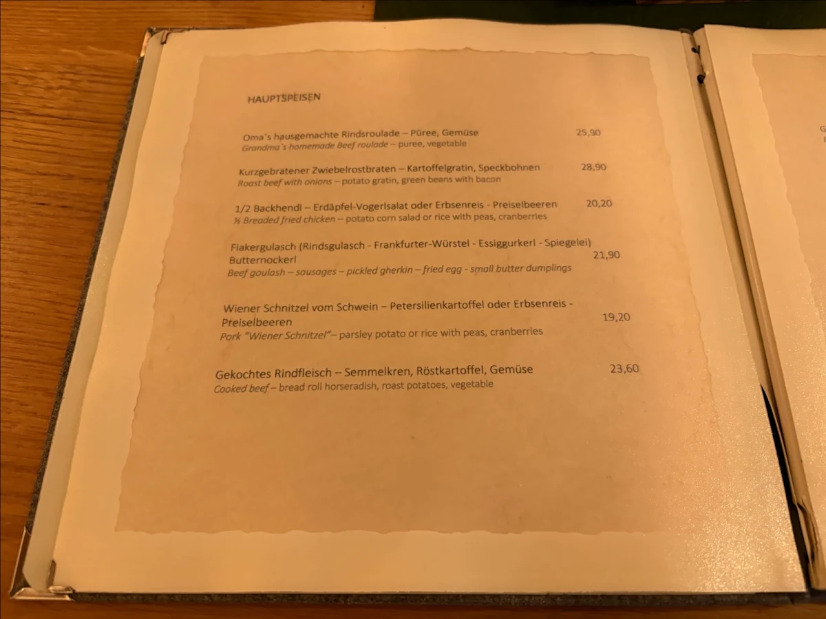 Speisekarte photo 2