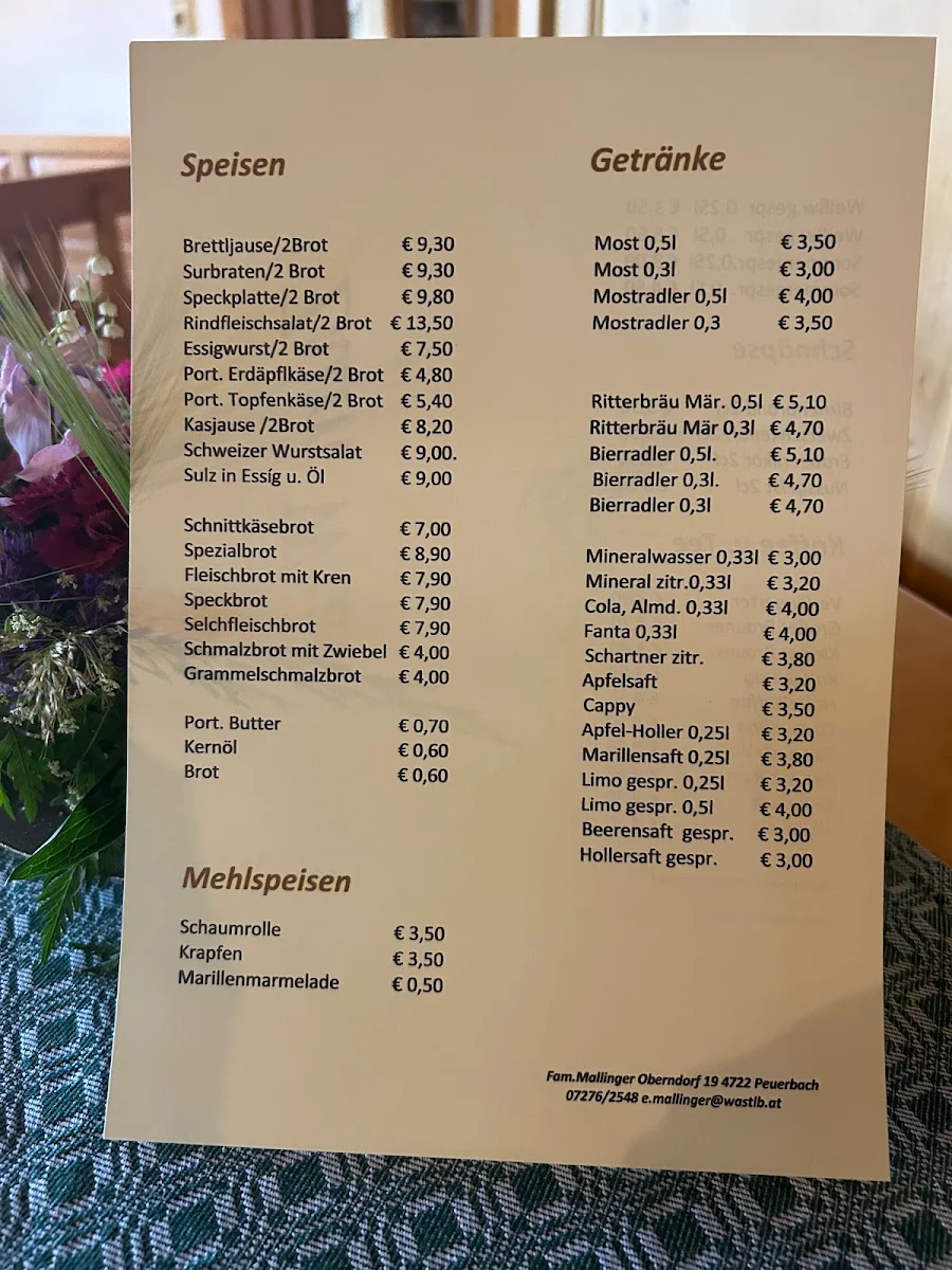 Speisekarte photo 1