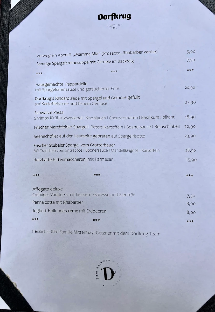 Speisekarte photo 1