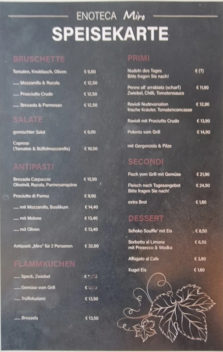 Speisekarte photo 1