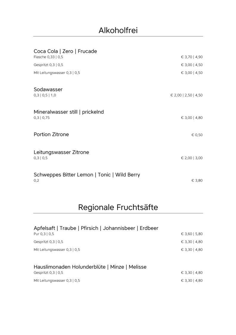 Speisekarte photo 8