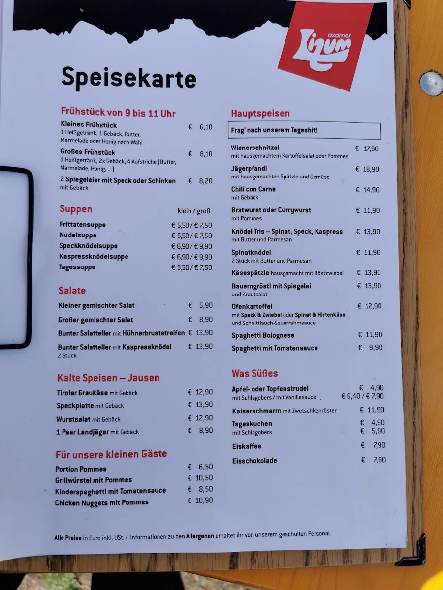 Speisekarte photo 4