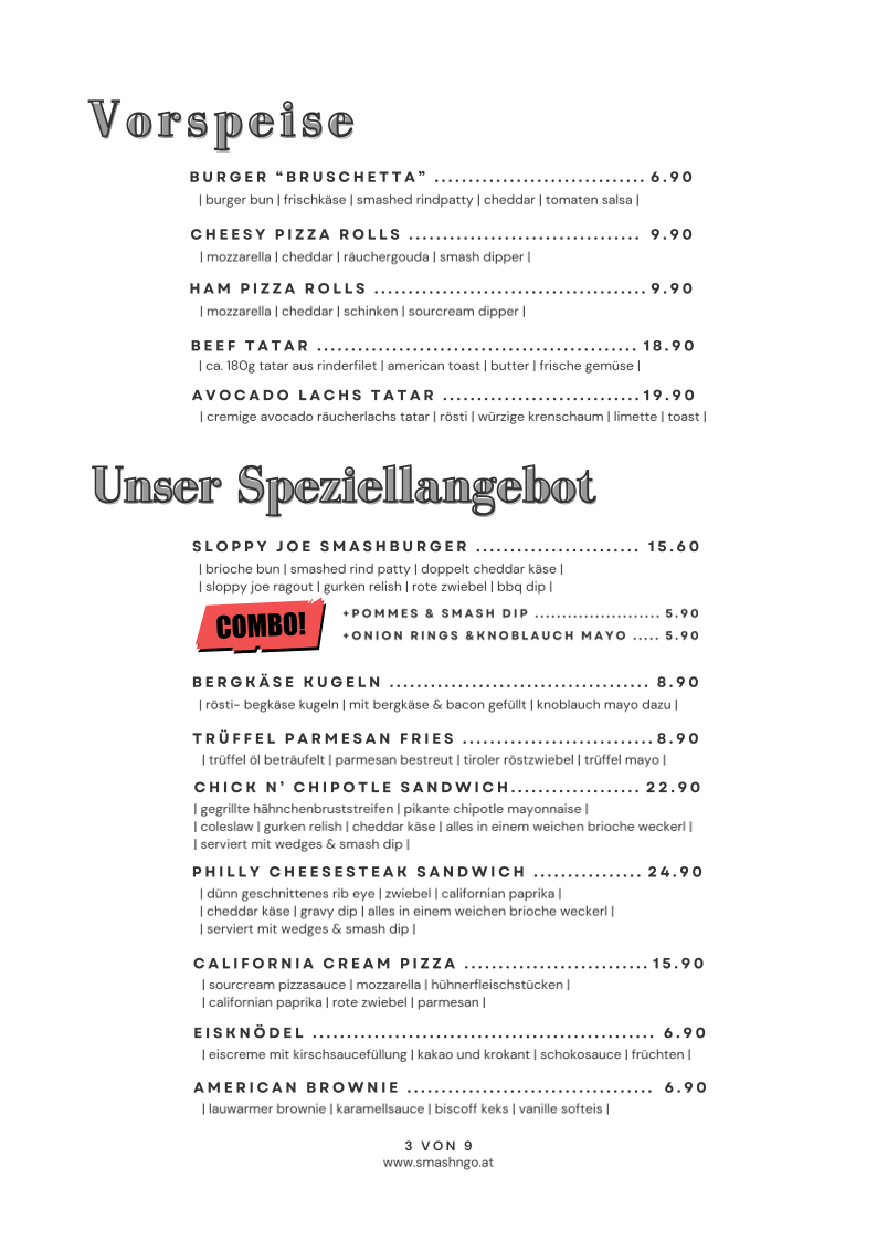 Speisekarte photo 1