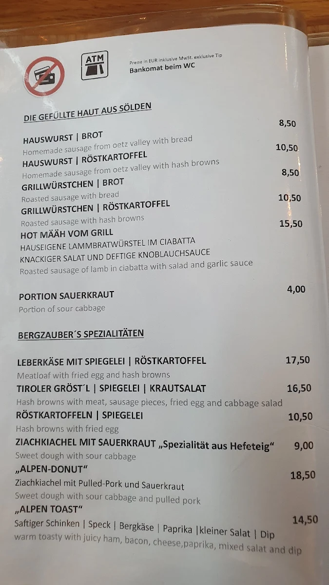 Speisekarte photo 4