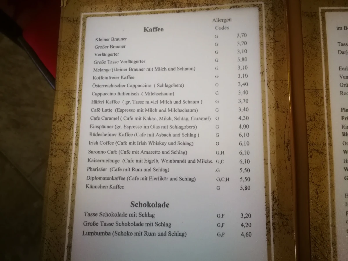 Speisekarte photo 1