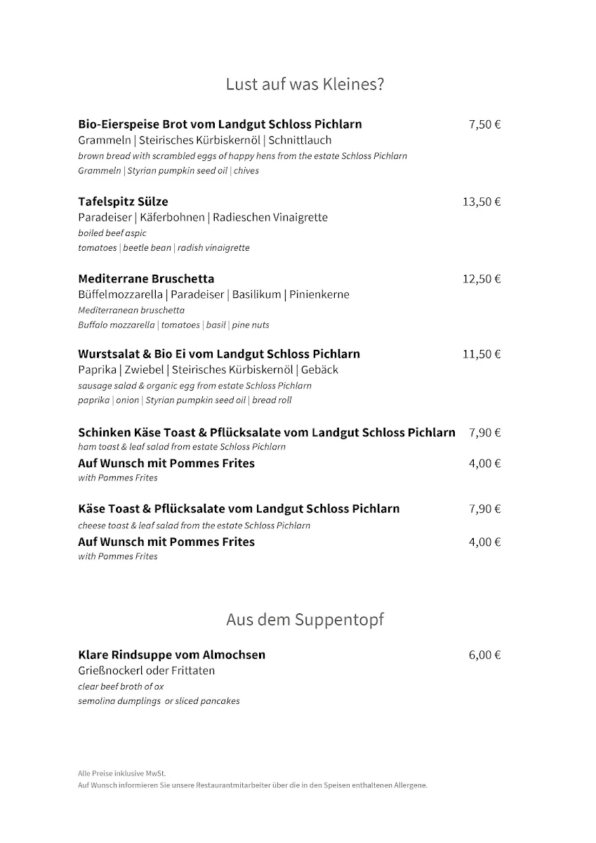Speisekarte photo 2