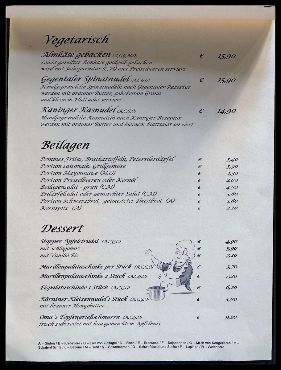 Speisekarte photo 1