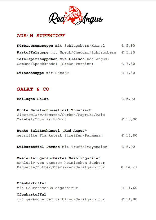Speisekarte photo 2