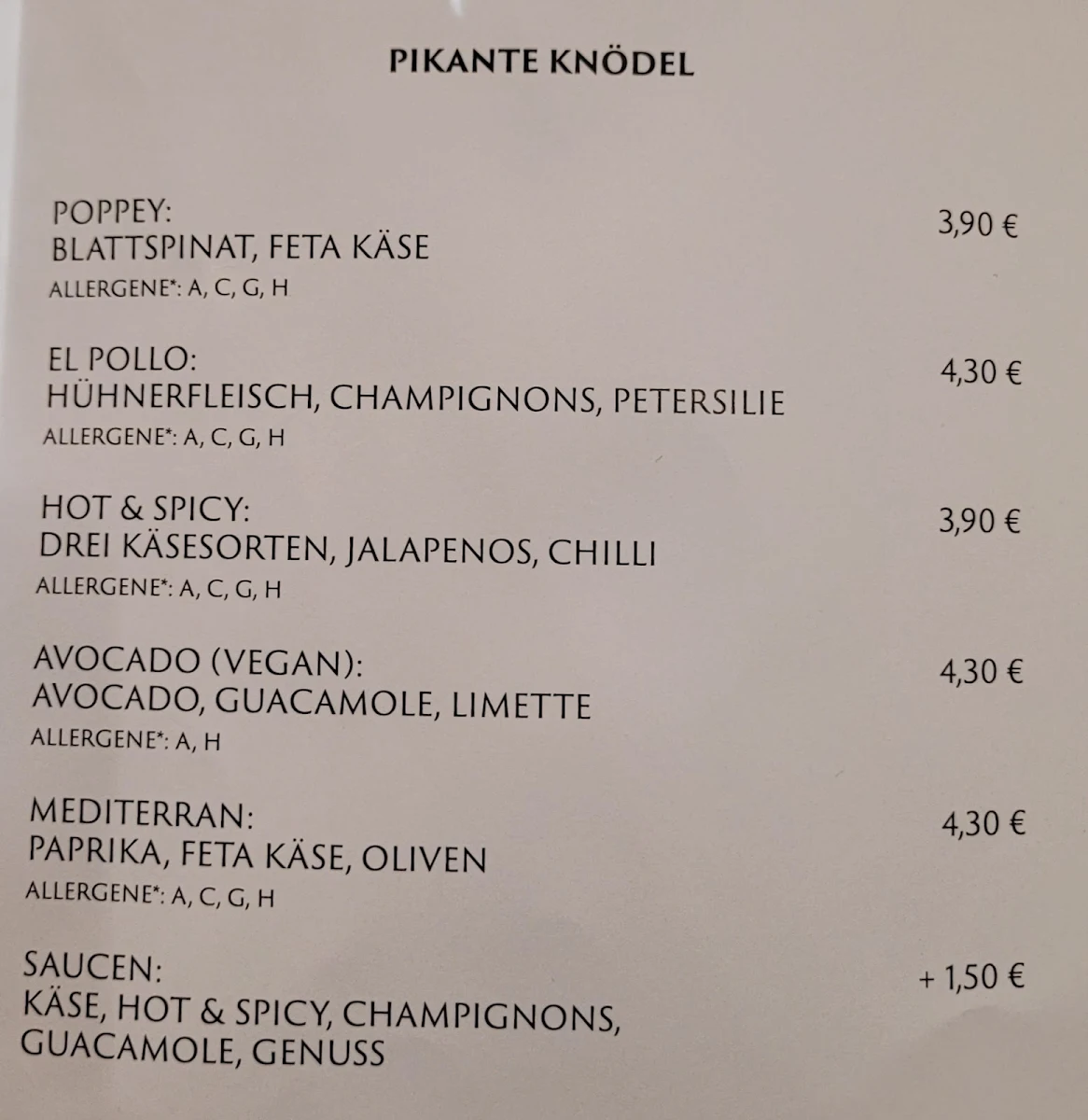 Speisekarte photo 6