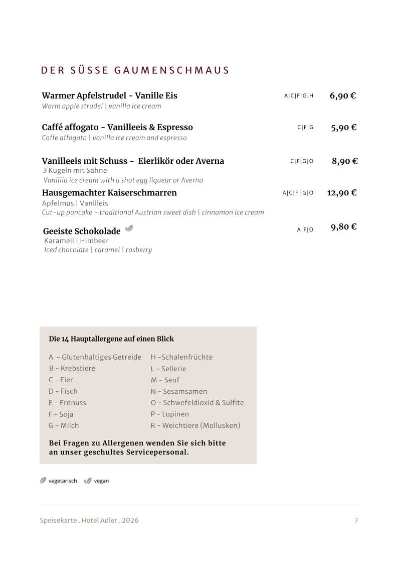 Speisekarte photo 4