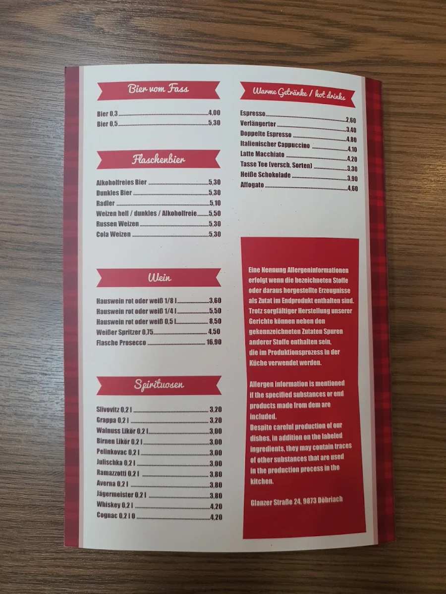 Speisekarte photo 1