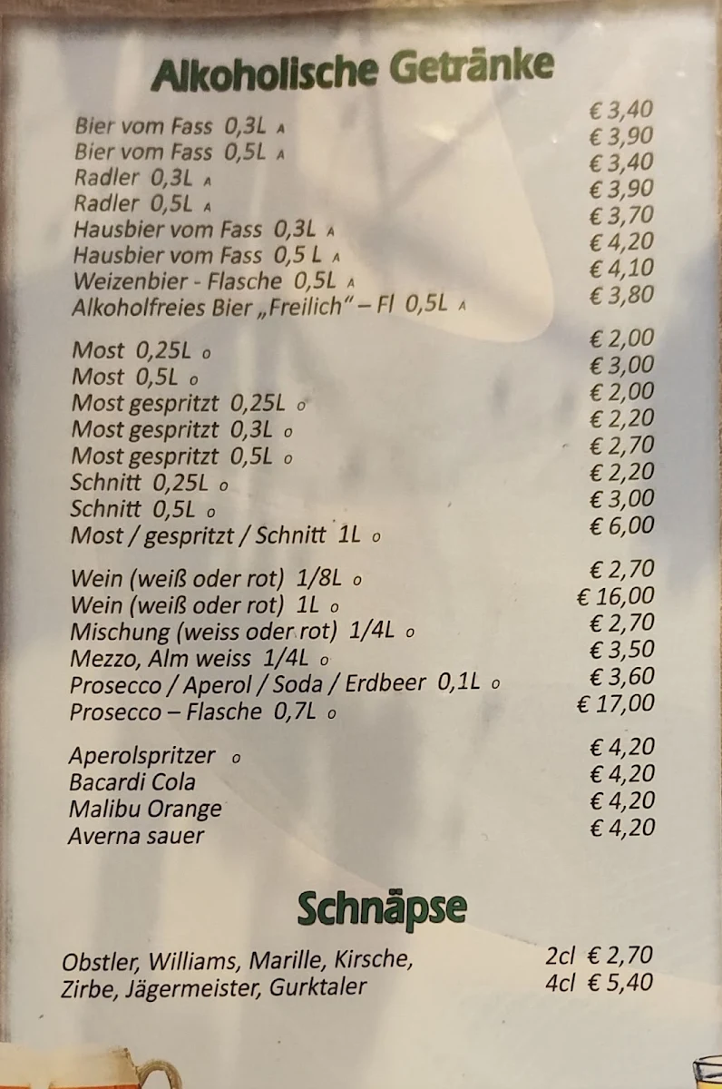 Speisekarte photo 1