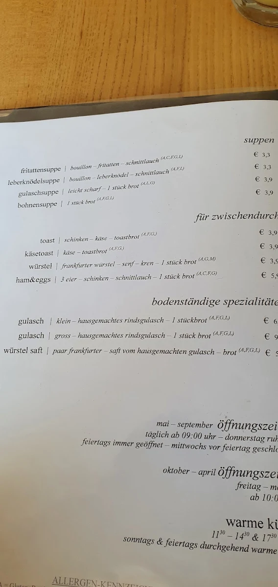 Speisekarte photo 2