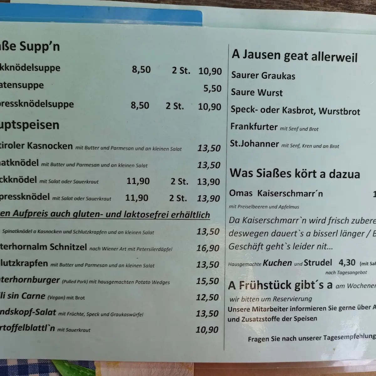 Speisekarte photo 4
