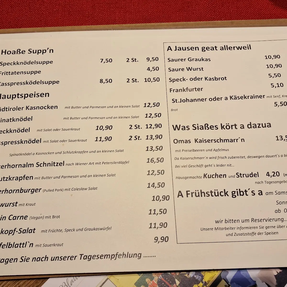Speisekarte photo 9