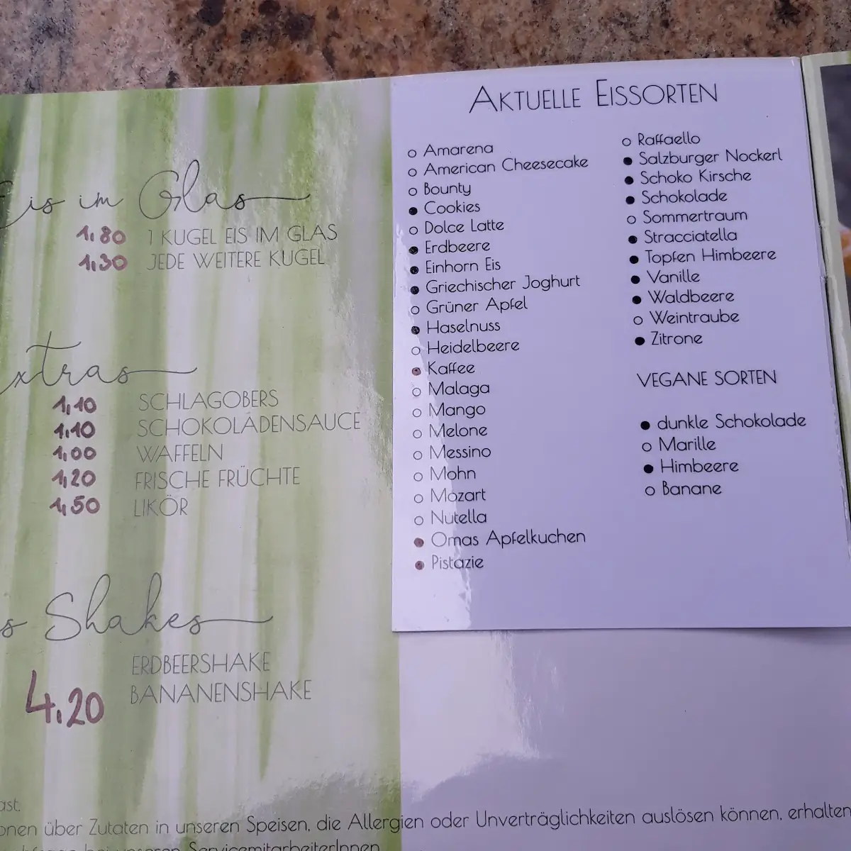 Speisekarte photo 2