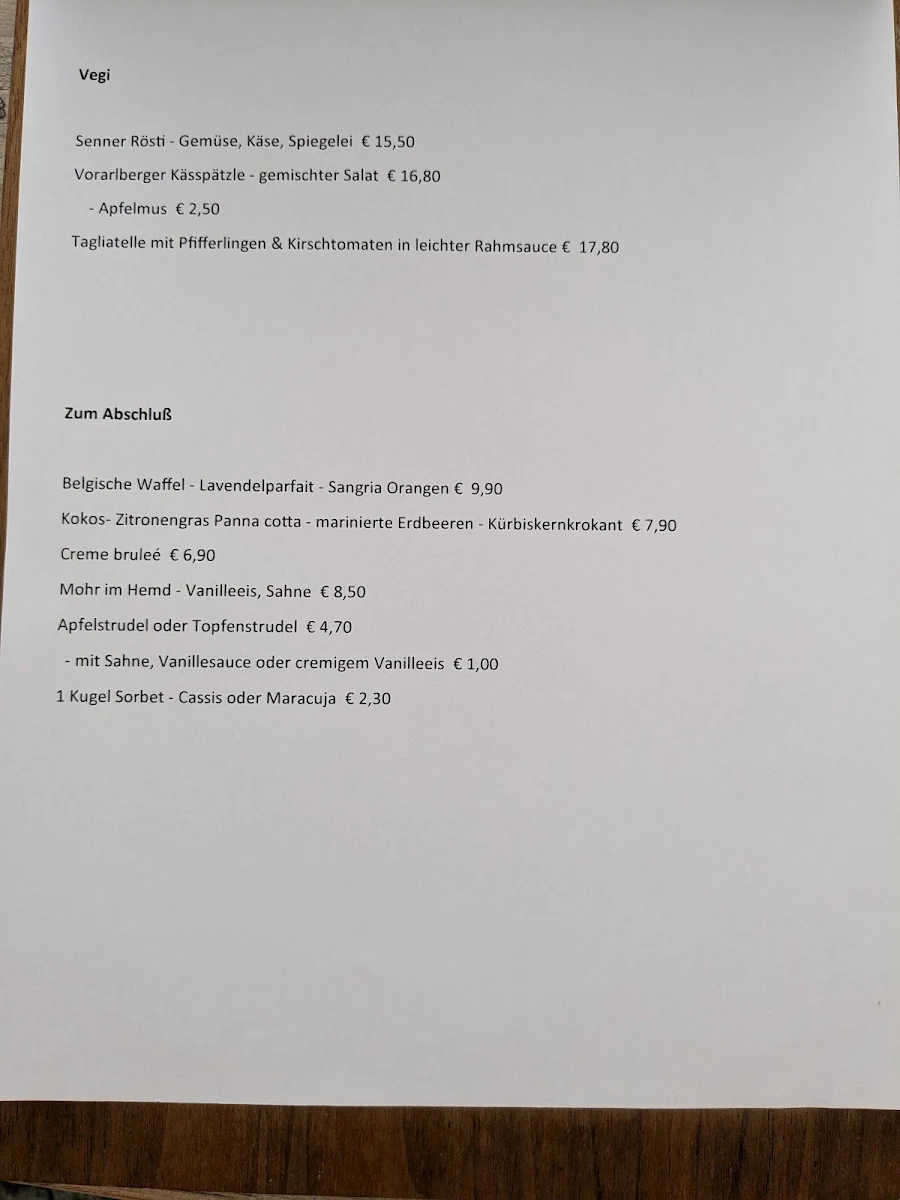 Speisekarte photo 1