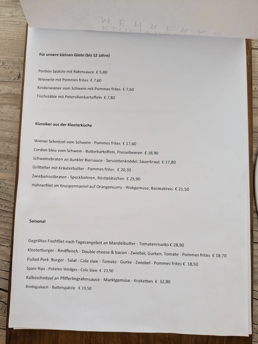 Speisekarte photo 2