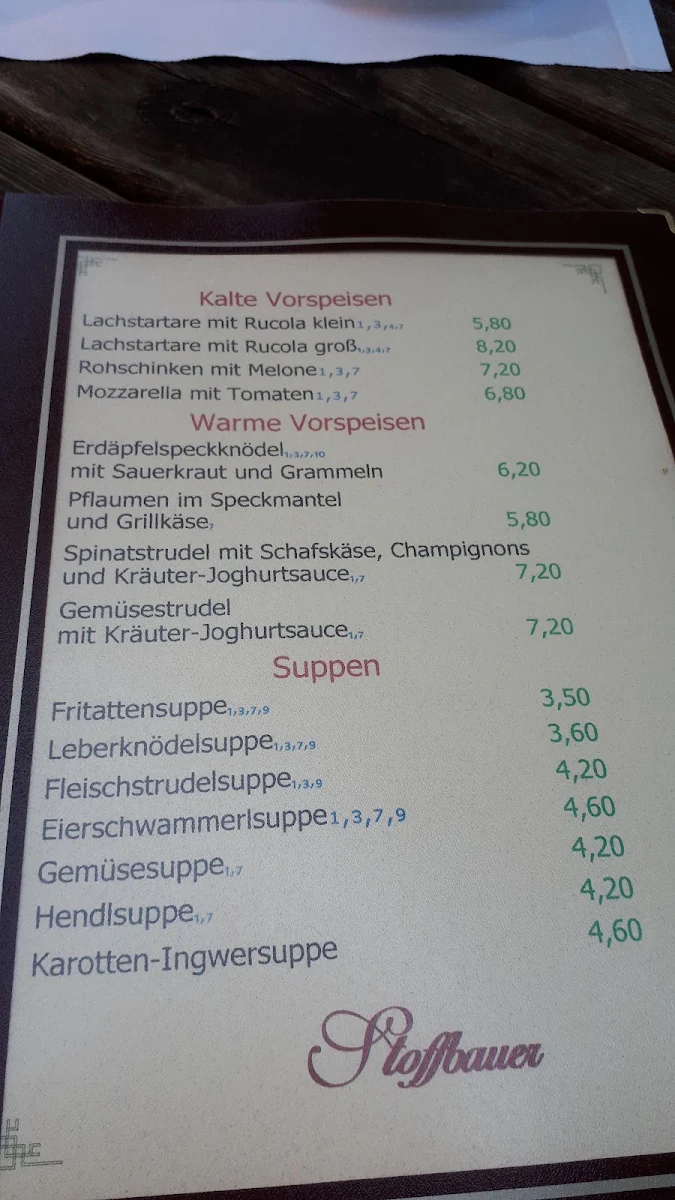 Speisekarte photo 4