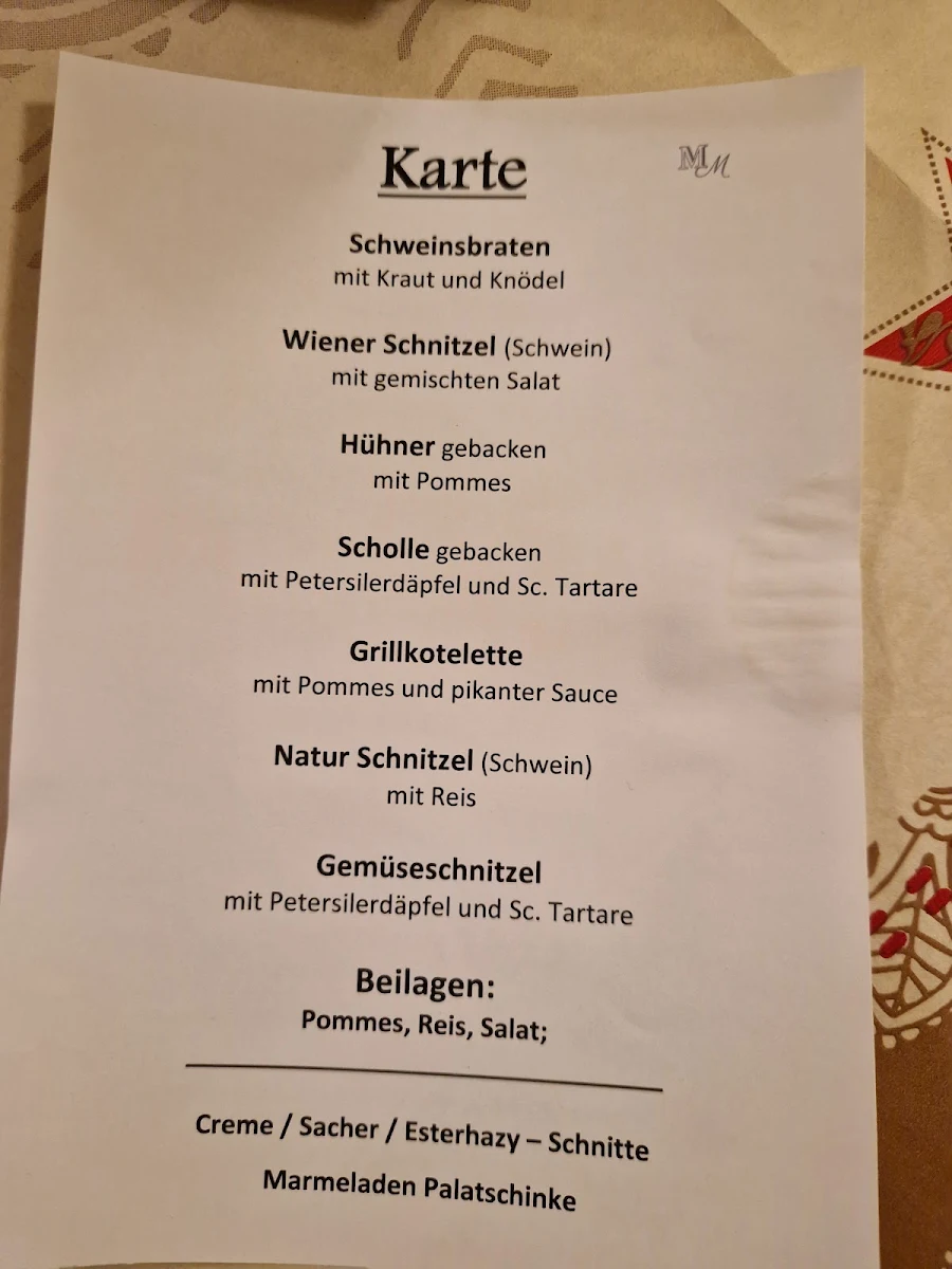 Speisekarte photo 2