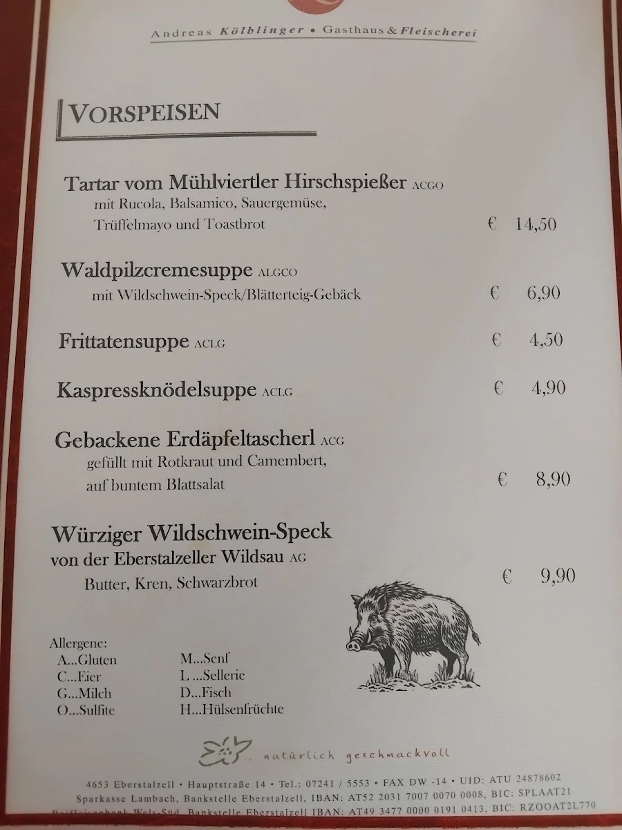 Speisekarte photo 2