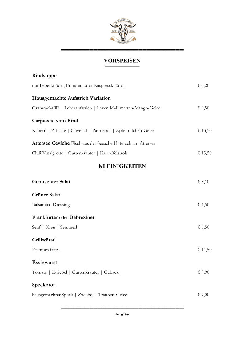 Speisekarte photo 3