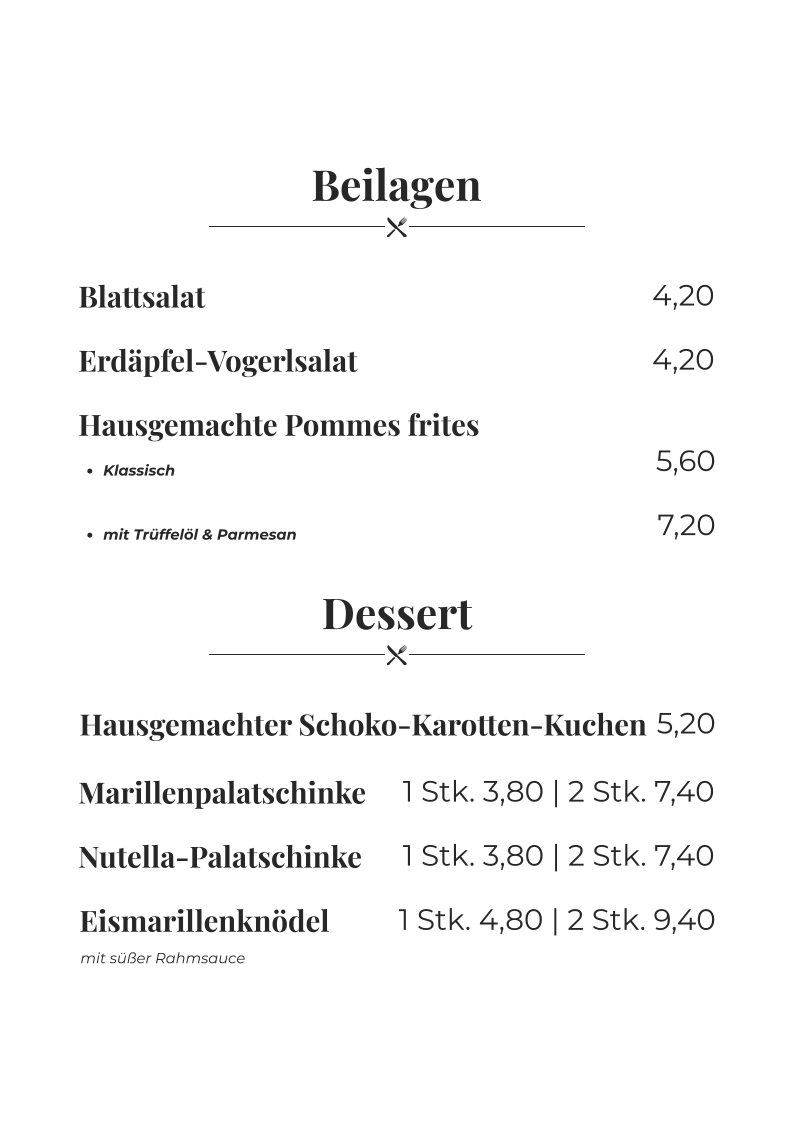 Speisekarte photo 6
