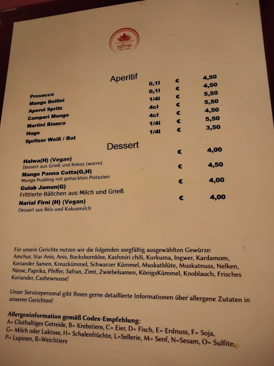 Speisekarte photo 2