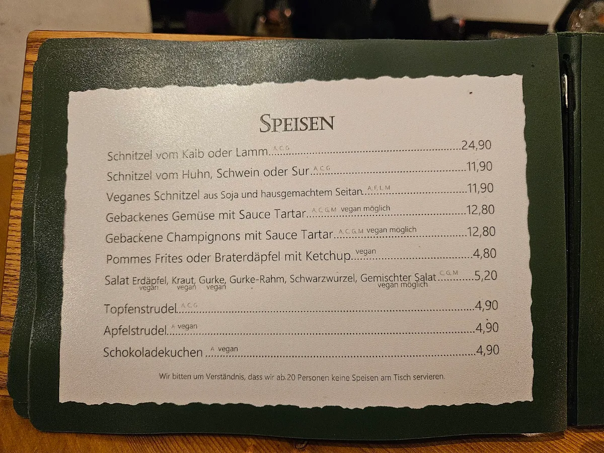 Speisekarte photo 2