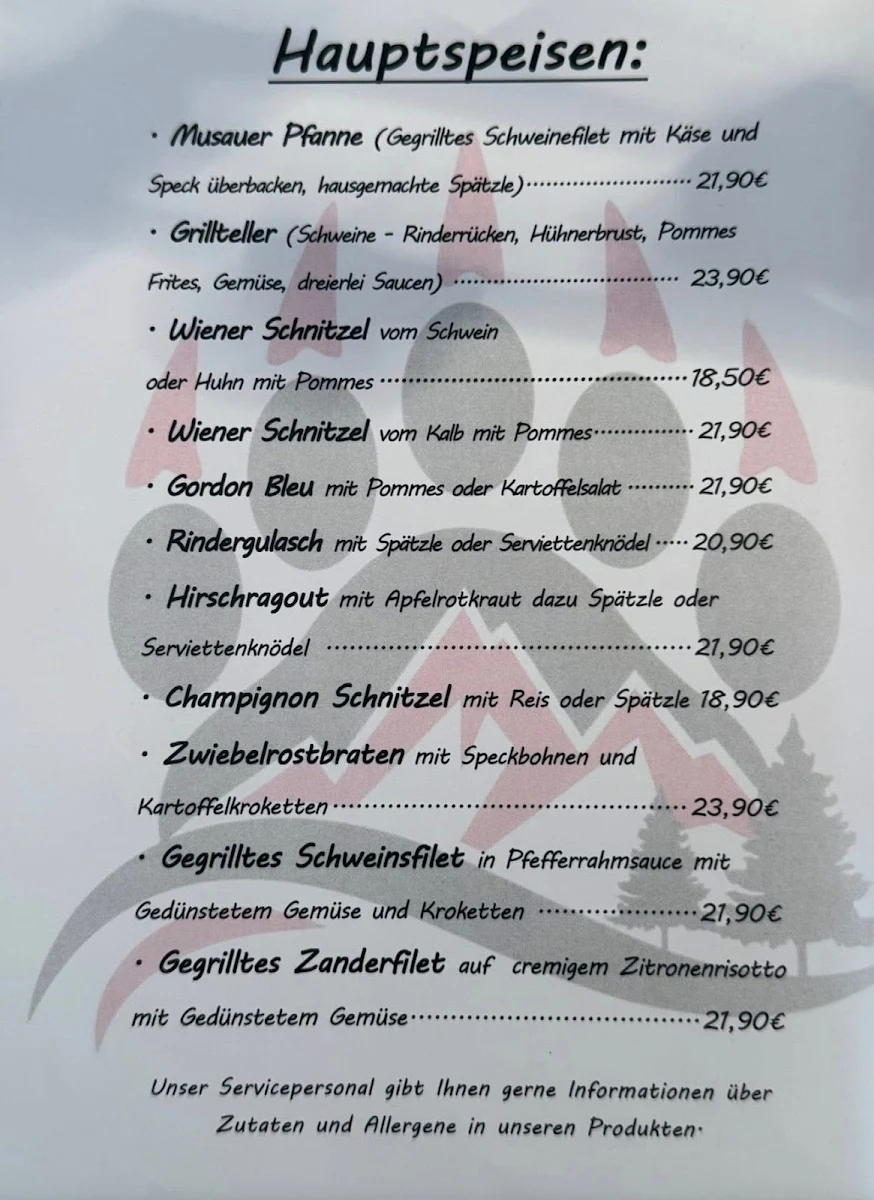 Speisekarte photo 1