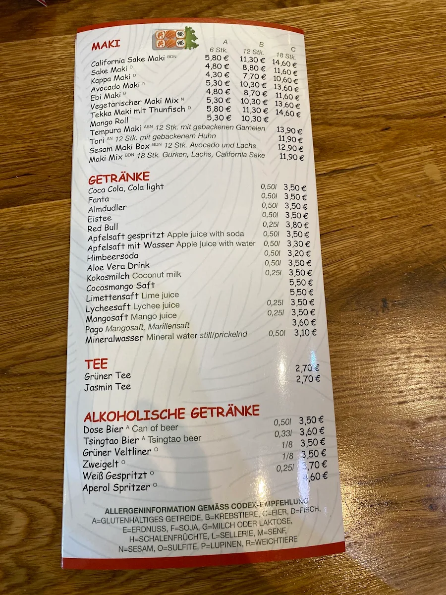 Speisekarte photo 2