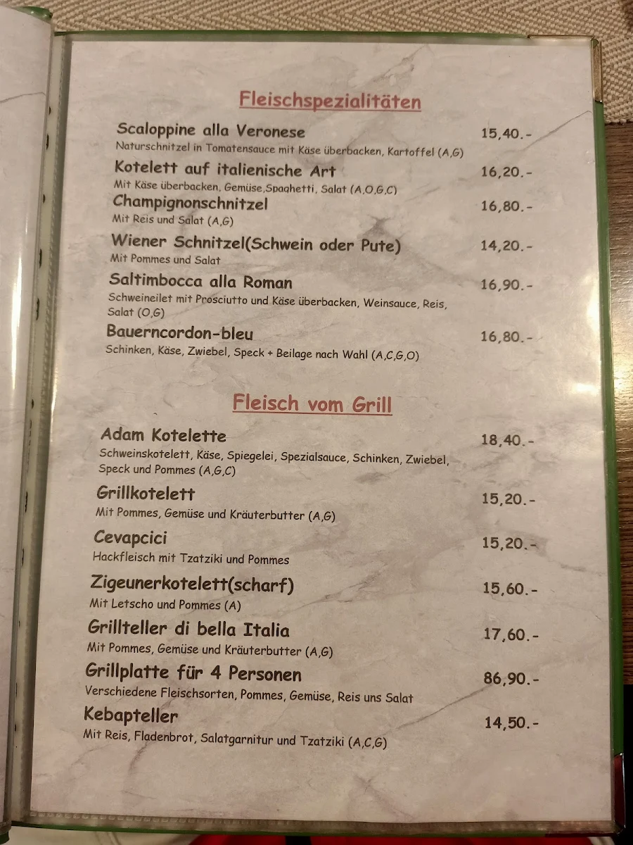 Speisekarte photo 1