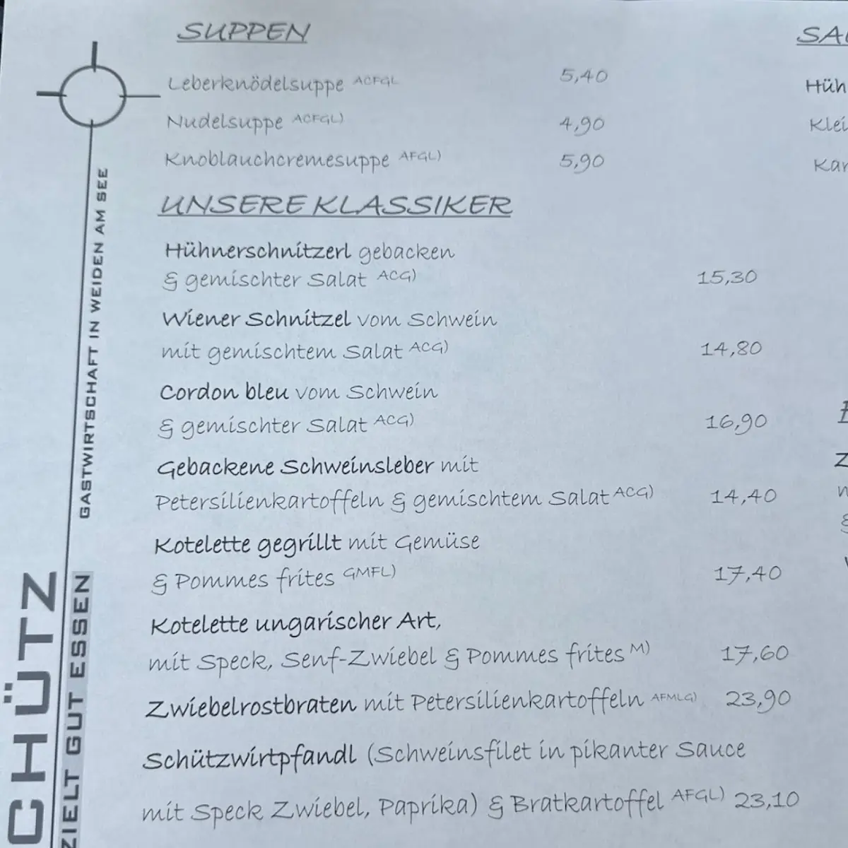 Speisekarte photo 2