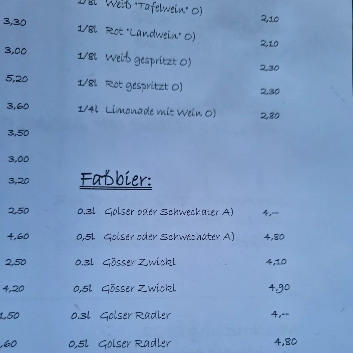 Speisekarte photo 3