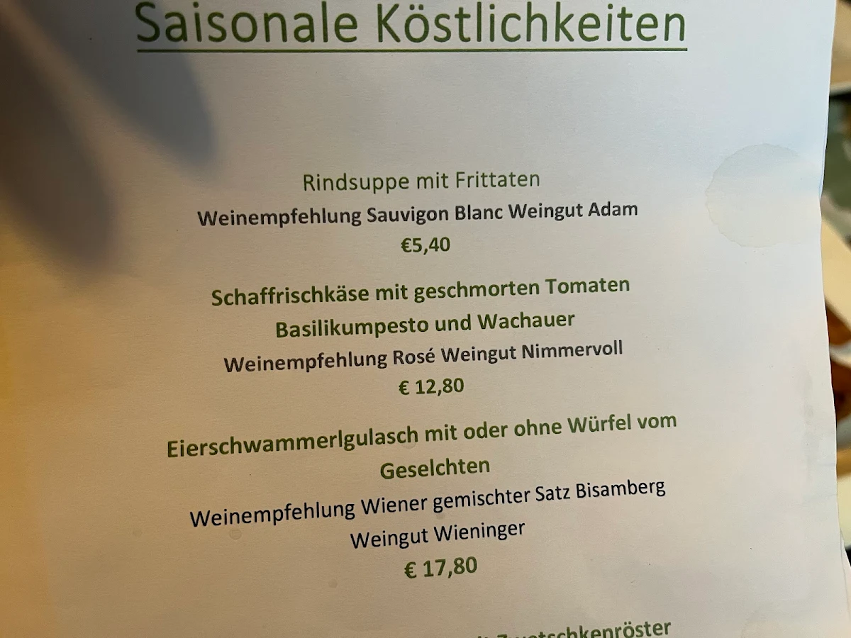Speisekarte photo 1