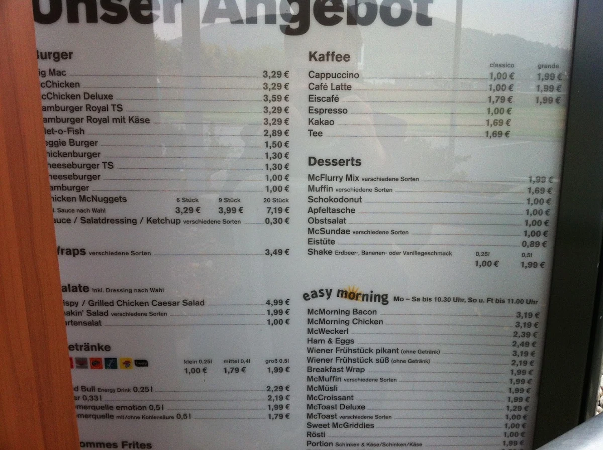 Speisekarte photo 5