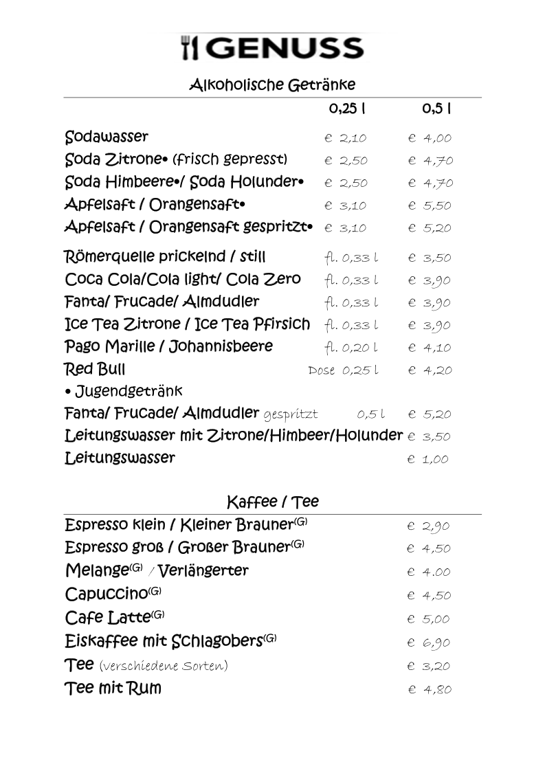 Speisekarte photo 4