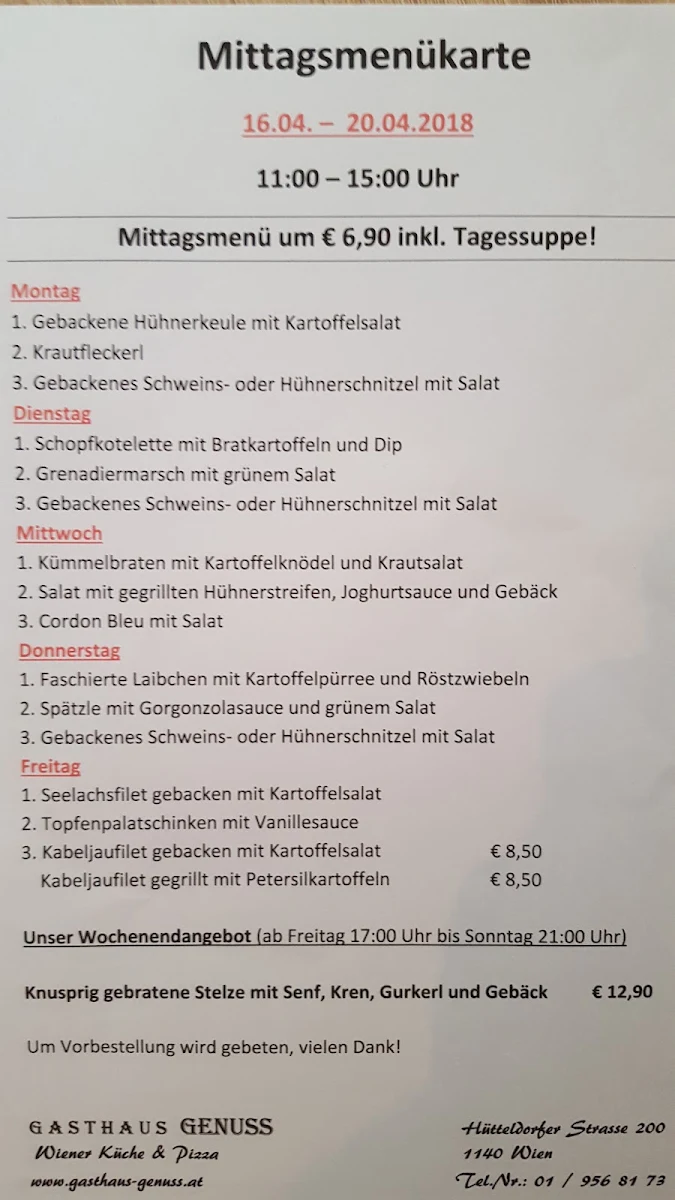 Speisekarte photo 9