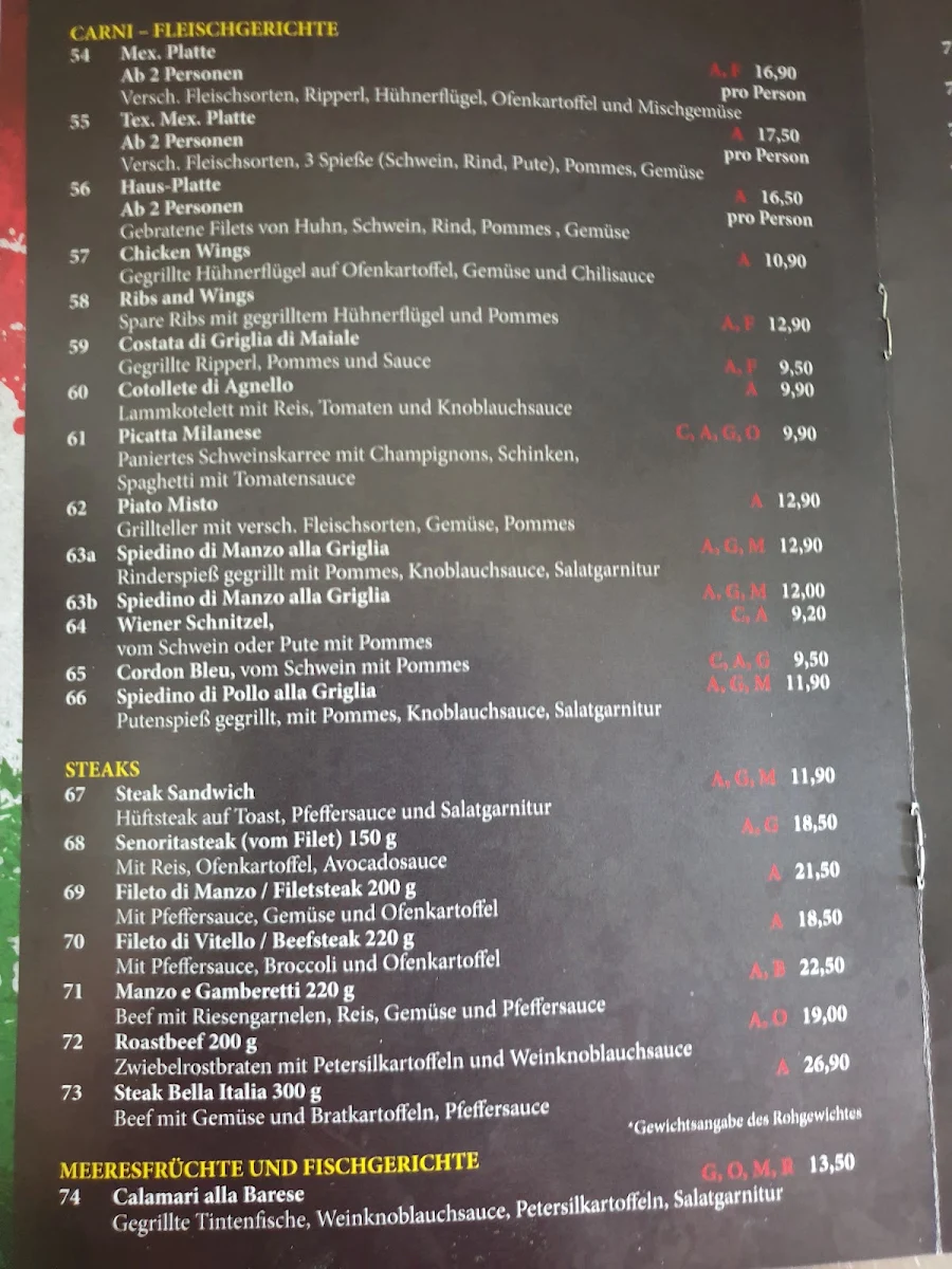 Speisekarte photo 2