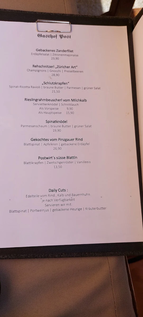 Speisekarte photo 1